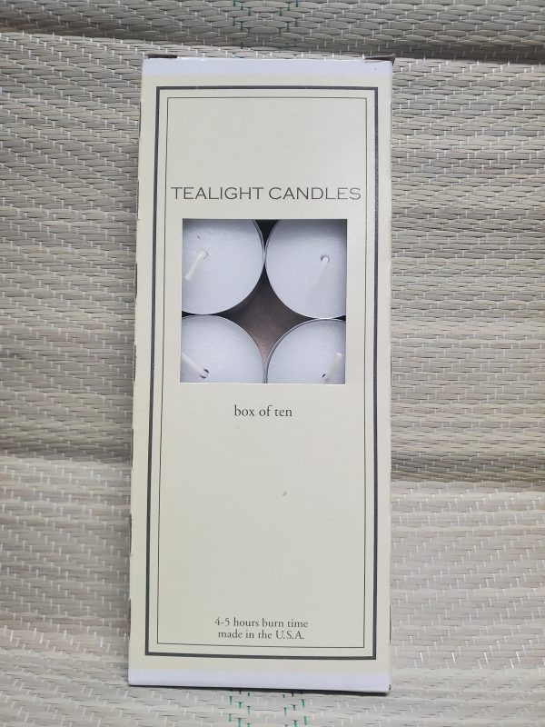 Vela Tealight Box white 10 Pcs